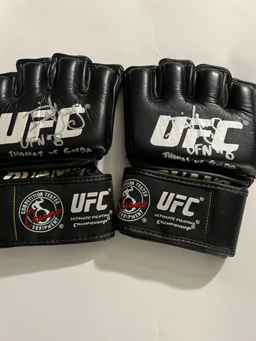 Din Thomas UFN 8 Autographed Fight Worn Gloves