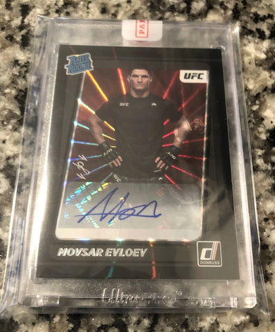 2022 Donruss Movsar Evloev Rookie Auto BLACK #1/1