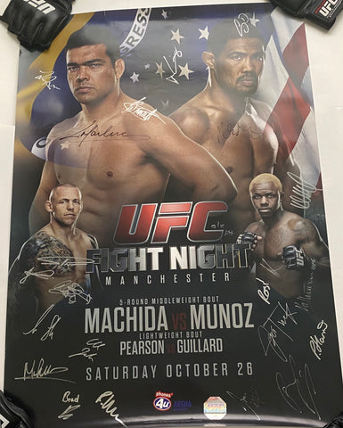 UFC Fight Night : Machida vs Munoz Autographed Poster #03/125 *Machida’s personal poster*