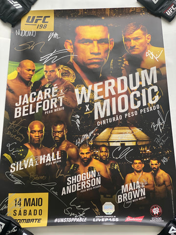 UFC 198 Autgraphed Poster #06/125 *Andersons Personal Poster*