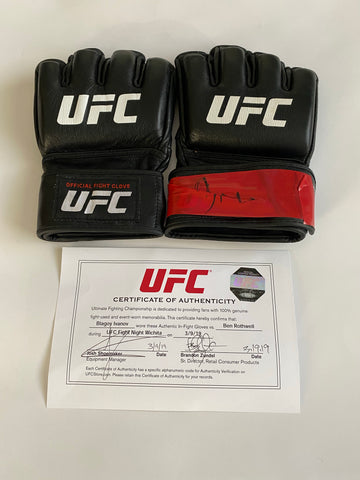 Blagoy Ivanov UFC Fight Worn Gloves