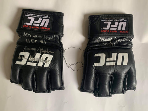 Jeremy “Lil Heathen” Stephens UFC 91 Fight Worn Gloves