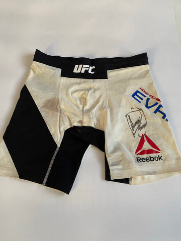 “Suga” Rashad Evans UFC 192 Autographed Fight Worn Shorts