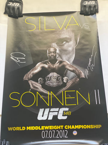 UFC 148 Autographed Limited Edition Poster