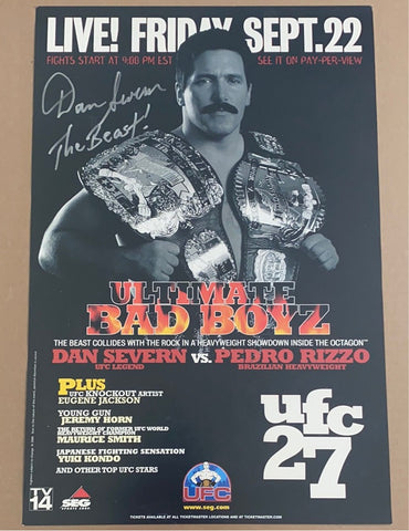 UFC 27 Ultimate Bad Boyz Signed Poster